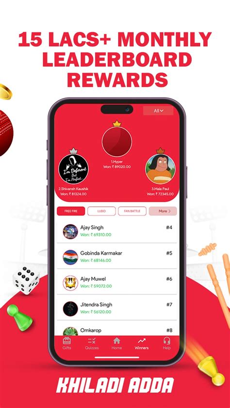 Play Ludo adda, Battleground India, Free Fire Max, and Fantasy Cricket.